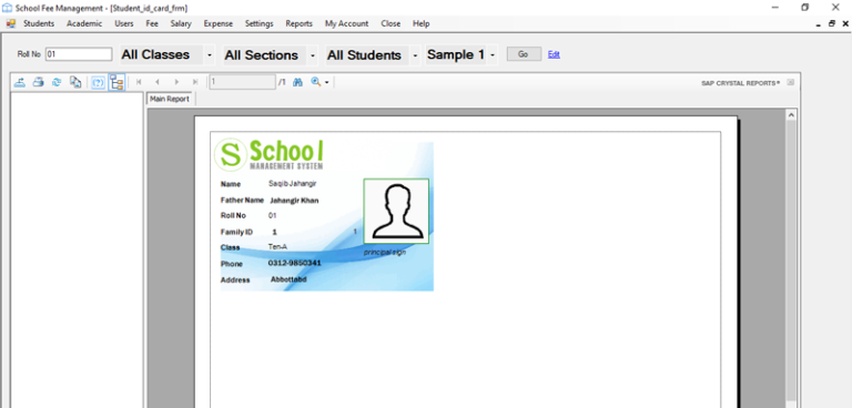 School Data Management System